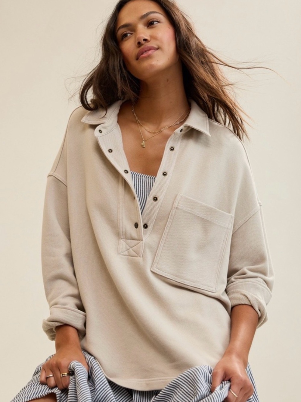 aerie Chorewear Popover Sweatshirt